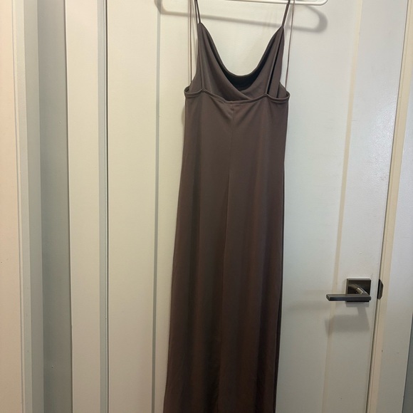 Zara Elegant Brown  Midi Dress - Picture 4 of 5